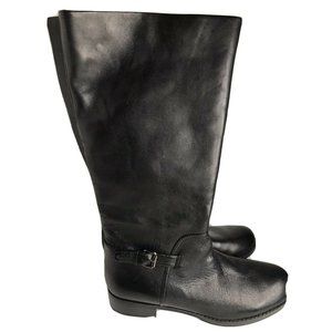 New AMERICAN LIVING  Black Leather tall boots 7.5